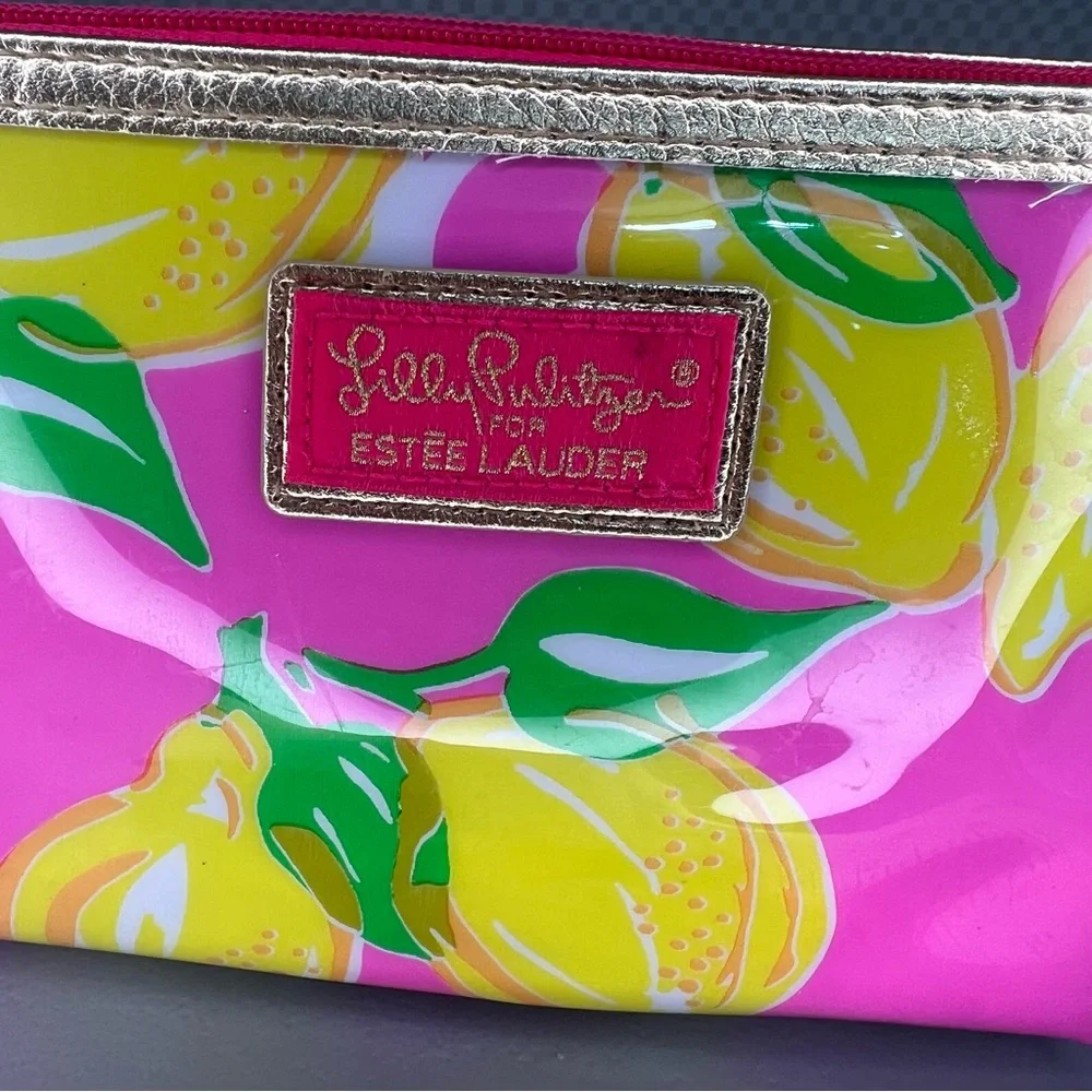 Lilly Pulitzer‎ For Estee Lauder Cosmetic Bag Makeup Case Multicolor Large 10x12